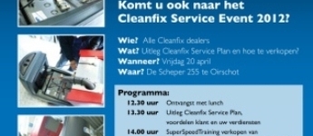 Cleanfix Service Event 2012: vrijdag 20 april 